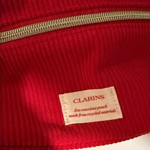 Clarins Vibrant Red Cosmetic Case